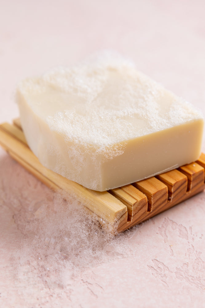 Cedar soap dish