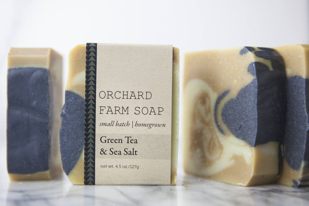 Green Tea+Sea Salt Soap// Activated Charcoal// Coconut Milk Bar