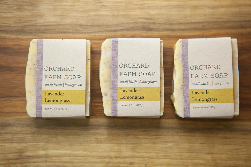 Lavender Lemongrass Soap//Homegrown Soap//Natural Soap