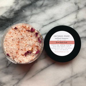 Rose Himalayan Salt Mineral Bath Soak