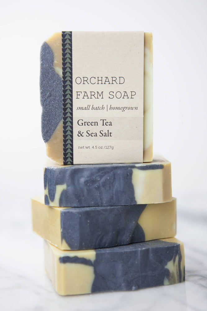 Green Tea+Sea Salt Soap// Activated Charcoal// Coconut Milk Bar