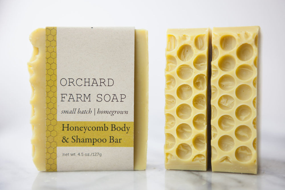 Honeycomb Shampoo and Body Bar//Natural Soap//Homegrown Botanicals