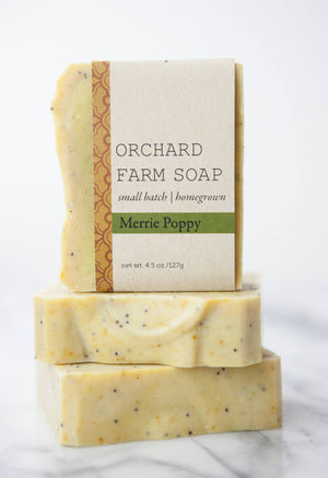 Merrie Poppy Soap//Natural Soap//Homegrown Botanicals