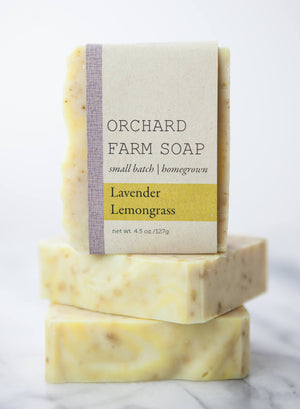 Lavender Lemongrass Soap//Homegrown Soap//Natural Soap