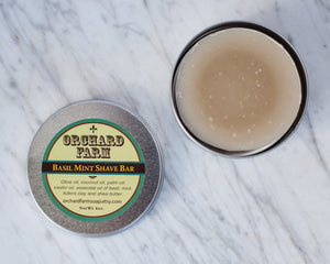 Basil Mint Shaving Soap// Natural Shave// Mens Shave Soap