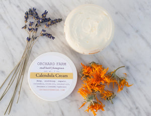 Calendula Cream//Natural Lotion//Homegrown Botanicals