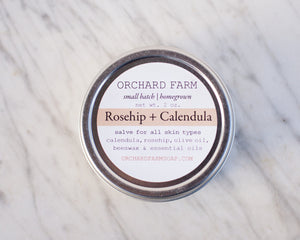 Calendula + Rosehip Salve//Natural Skin Care//Small Batch