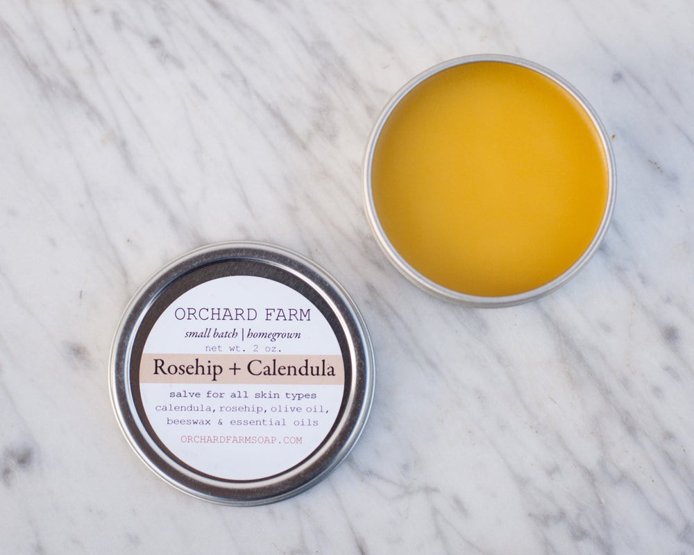 Calendula + Rosehip Salve//Natural Skin Care//Small Batch