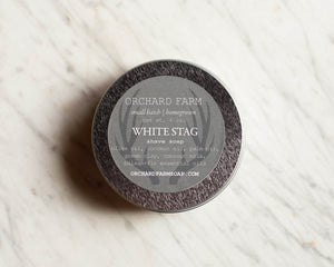 White Stag Shave Soap//Natural Shave//Homegrown Botanicals