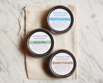 Trio Salve Kit//Natural Salve Skin Care//Orchard Farm Salve